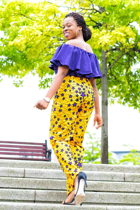 Ankara trouser top styles for ladies